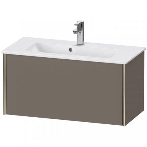 Bild von Duravit XViu 4079 Waschtischunterbau wandhängend Compact, 1 Auszug, für Waschtisch ME by Starck 234283, 810x390 mm, Farbe (Front/Korpus): Champagner matt/Flannel Grey sm. - XV40790B190