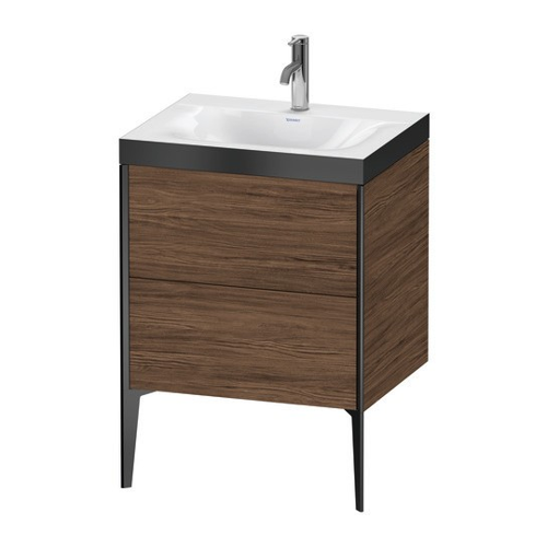 Bild von Duravit XViu c-bonded Set bodenstehend in Nussbaum dunkel Matt