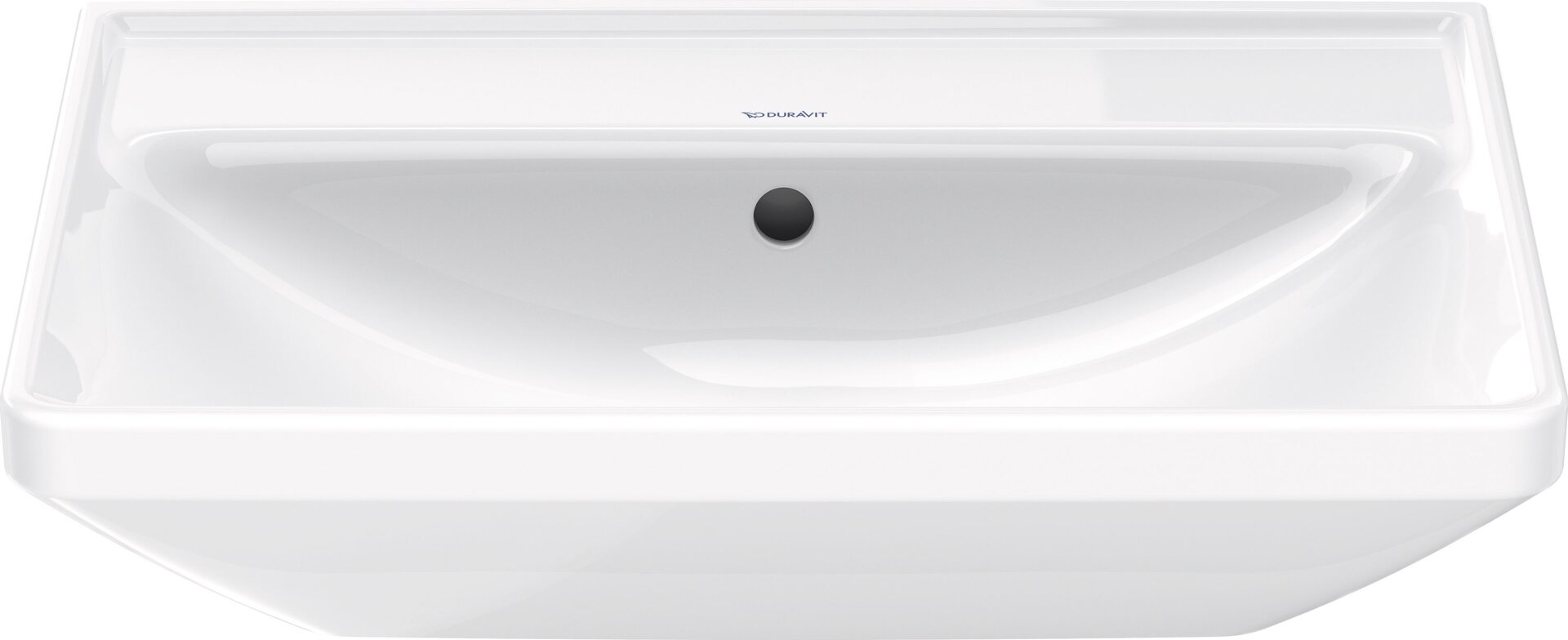 Bild von Duravit D-Neo Waschtisch, 600x440mm, ohne Hahnloch, mit Überlauf, weiß Hochglanz, 2366600060