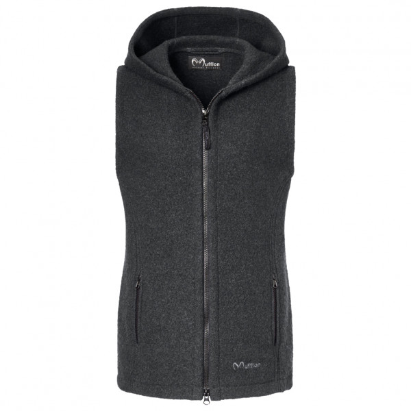 Bild von Mufflon - Women's Momo - Merinoweste Gr L grau/schwarz