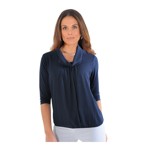 Bild von Shirt 'Leyla' in Marine – Der perfekte Begleiter für jeden Anlass