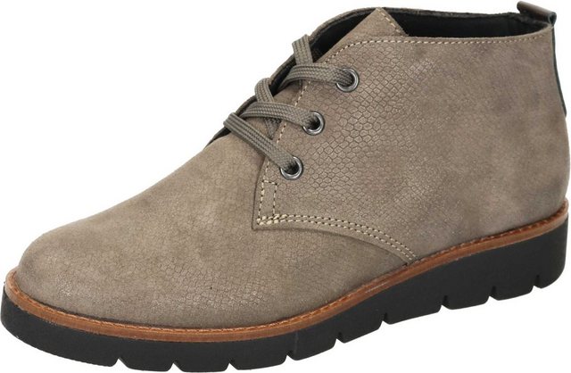 Bild von Comfortabel Stiefeletten Schnürstiefelette aus Nubukleder