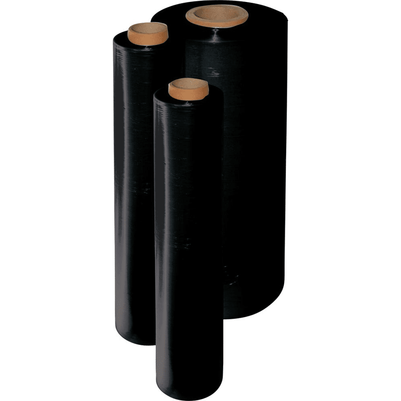 Bild von NoName, Verpackungsmaterial, Stretchfolie schwarz 23my 500mmx300m