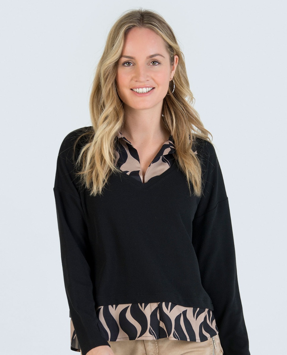 Bild von Sweatshirt mit Animal-Bluse