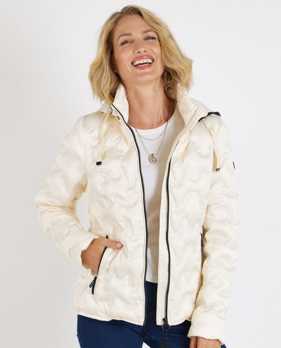 Bild von Übergangsjacke mit Wellenprägung