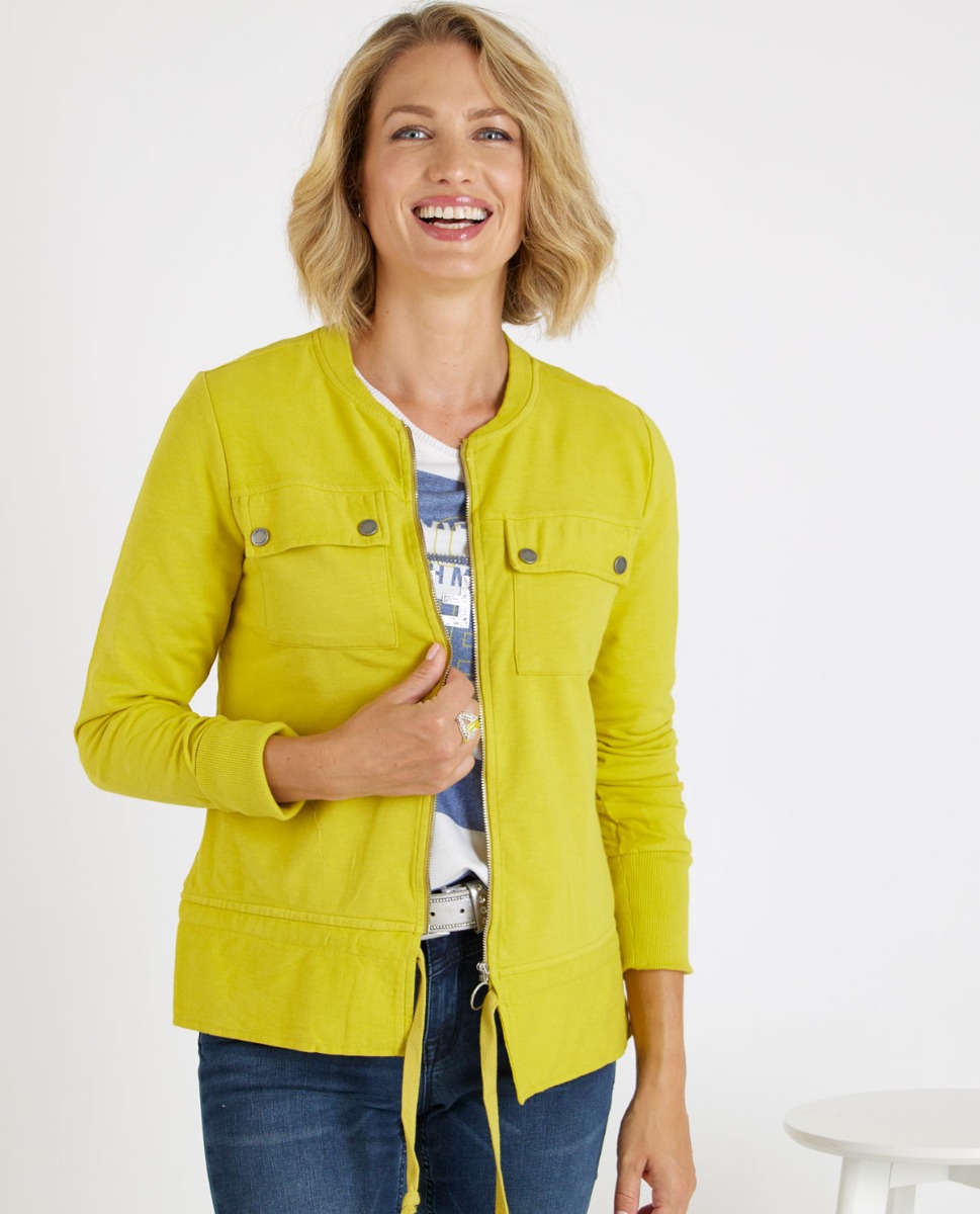 Bild von Jersey Jacke mit Zipper