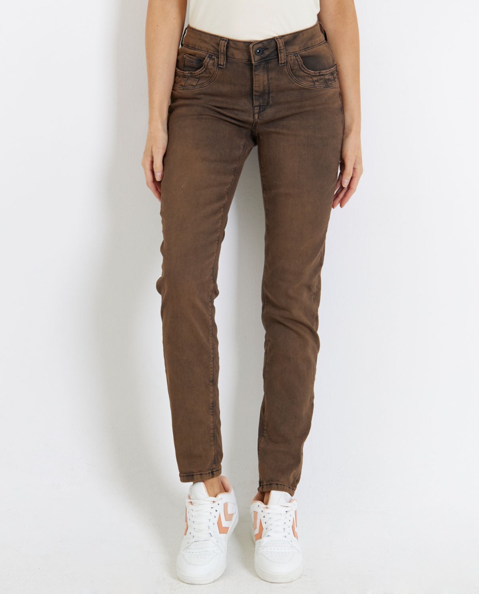 Bild von Power-Stretch Denim in Braun