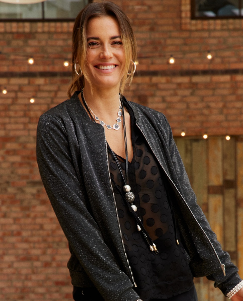 Bild von Glitzer Blouson mit Zipper