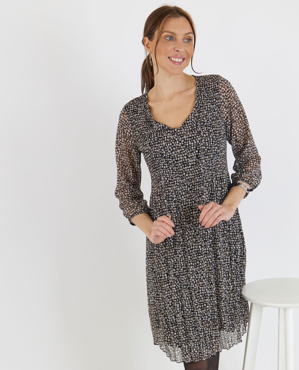 Bild von Plisseekleid mit Druck