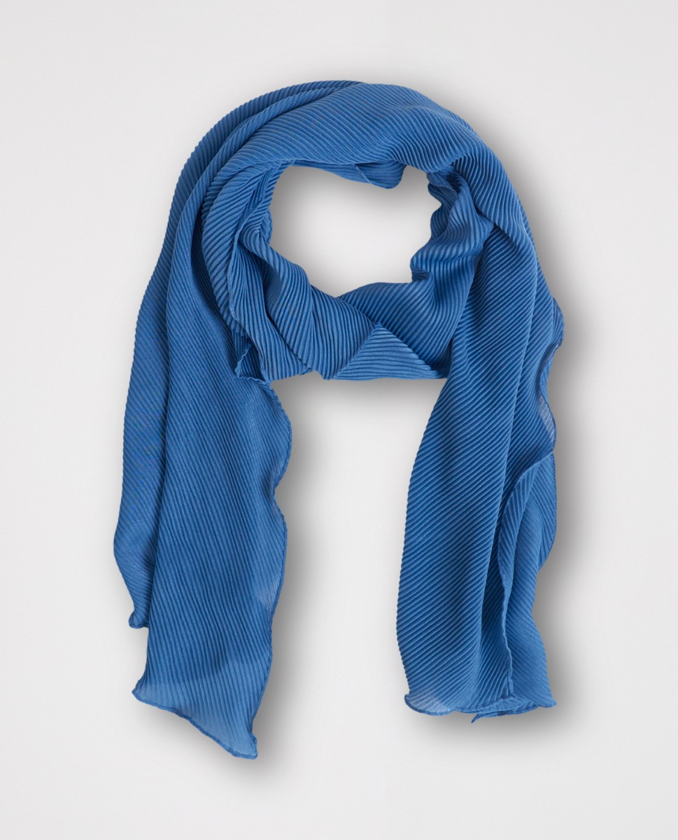 Bild von Plissierter Schal in Blau