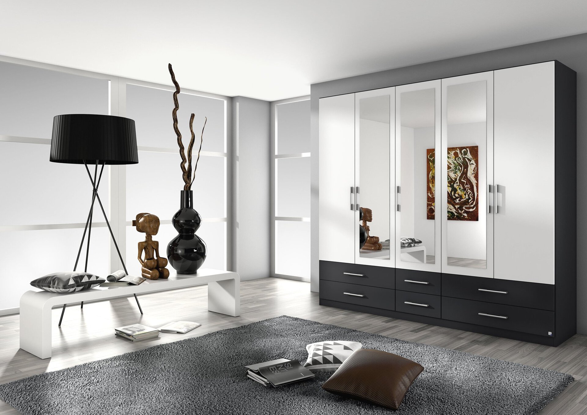 Bild von rauch Kleiderschrank "Hersbruck", mit 6 Schubkästen