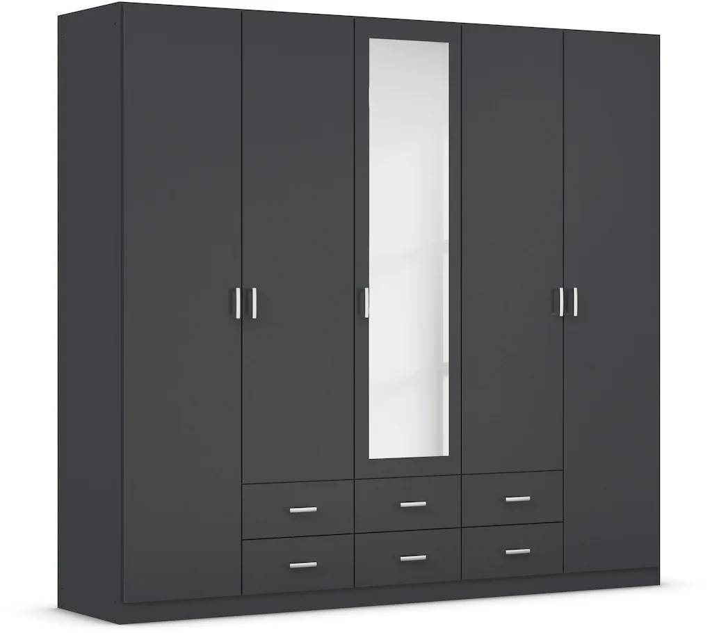 Bild von rauch Kleiderschrank "Schrank Garderobe Wäscheschrank GAMMA in 3 Breiten", viel Stauraum mit 6 Schubladen, mit Spiegel TOPSELLER MADE IN GERMANY