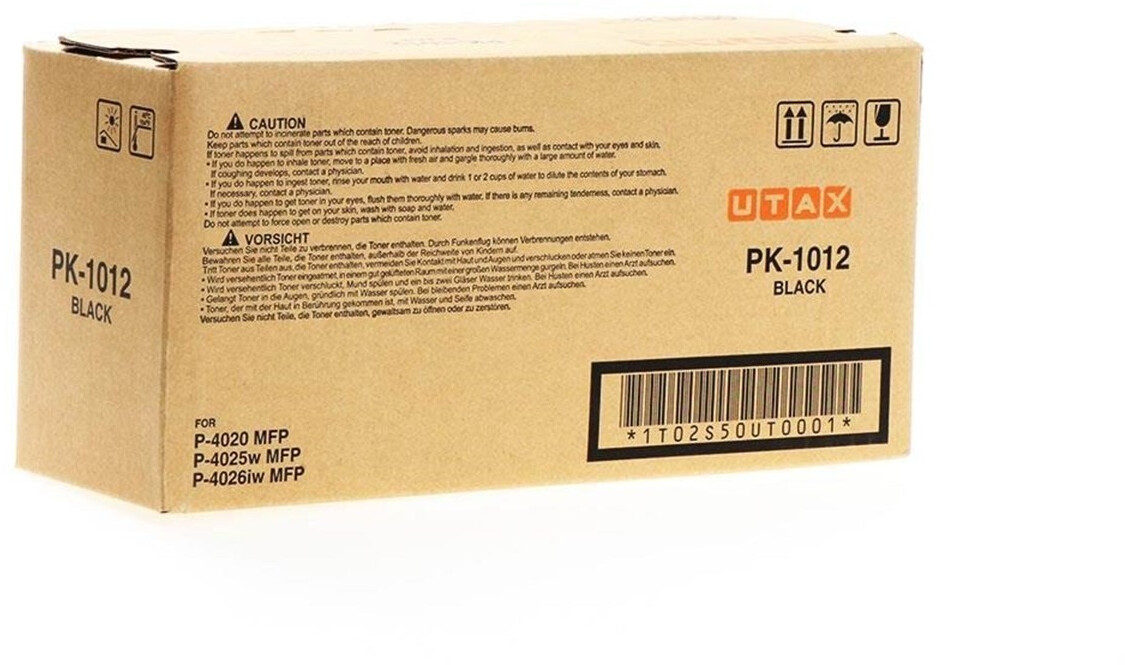 Bild von Original Utax 1T02S50UT0 / PK-1012, Premium Drucker-Kartusche, Schwarz, 7500 Seiten
