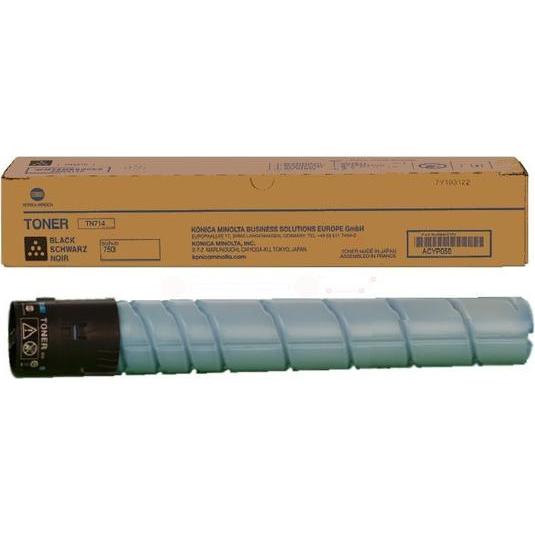 Bild von Konica Minolta TN-714. Schwarztoner Seitenleistung: 40000 Seiten, Druckfarben: Schwarz, Menge pro Packung: 1 Stück(e) (ACYP050)
