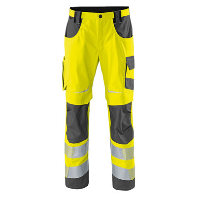 Bild von KÜBLER® unisex Warnschutzhose REFLECTIQ warngelb, anthrazit Größe 44