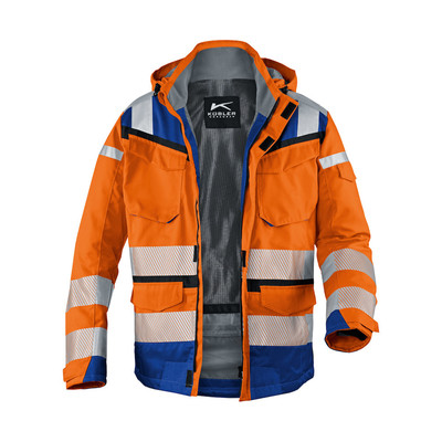 Bild von REFLECTIQ Wetterjacke SYMPATEX® PSA 2 1307 8332, warnorange/kbl.blau, Größe 4XL
