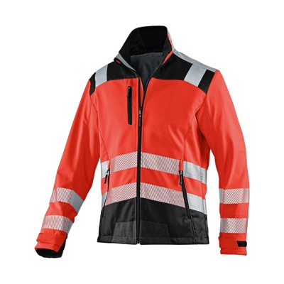 Bild von REFLECTIQ Softshell Jacke PSA 2 1507 8427, warnrot/schwarz, Größe XXL