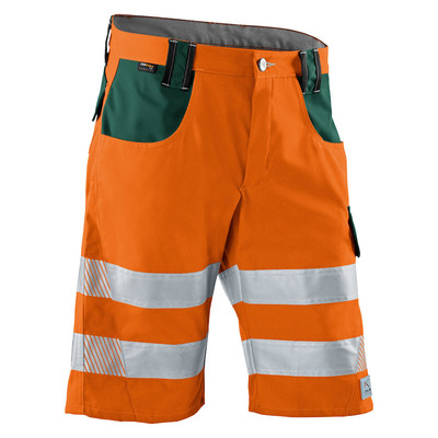 Bild von Kübler, Arbeitshose, unisex Warnschutzhose kurz REFLECTIQ orange, moosgrün Grösse 44 (44)