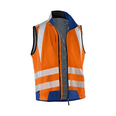 Bild von Kuebler, Arbeitshose, unisex Warnweste REFLECTIQ orange Groesse S (S)