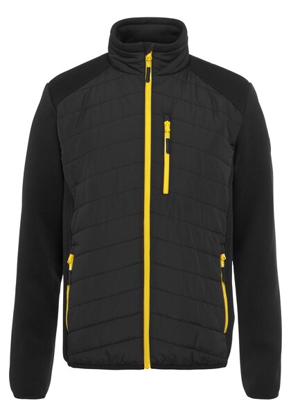 Bild von Northern Country Hybridjacke, Strickfleece/Steppjacke, wattiertes Innenfutter, verlängerter Rücken