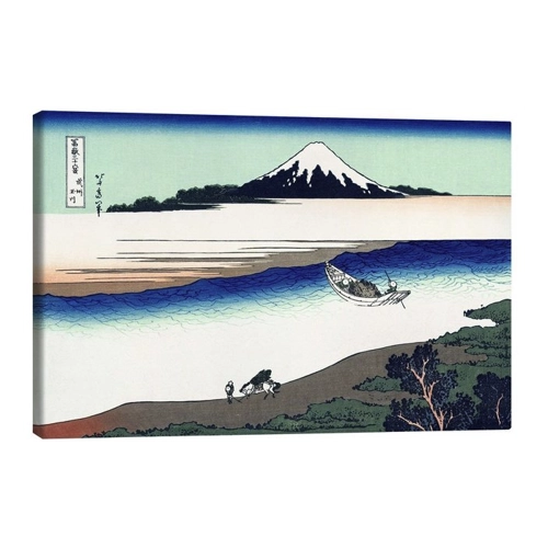 Bild von Posterlounge Leinwandbild Katsushika Hokusai, Tama Fluss in der Provinz Musashi