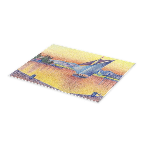 Bild von Hafen im Sonnenuntergang (Studie) von Paul Signac