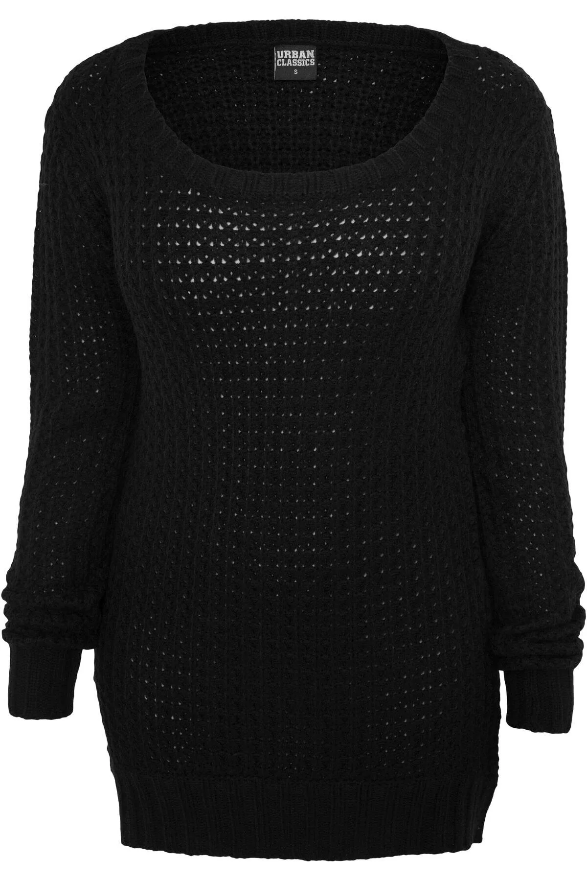 Bild von URBAN CLASSICS Rundhalspullover Urban Classics Damen Ladies Long Wideneck Sweater (1-tlg)