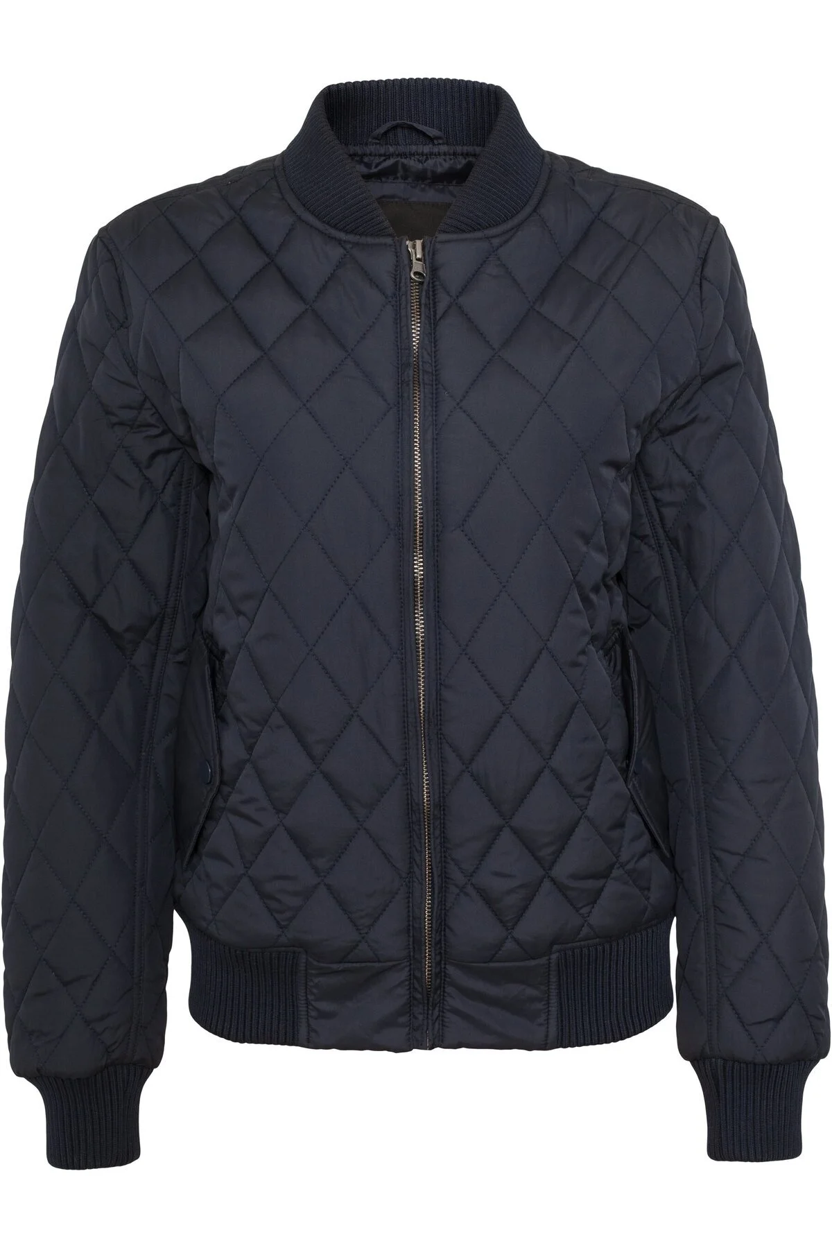 Bild von URBAN CLASSICS Allwetterjacke Urban Classics Damen Ladies Diamond Quilt Nylon Jacket (1-St)
