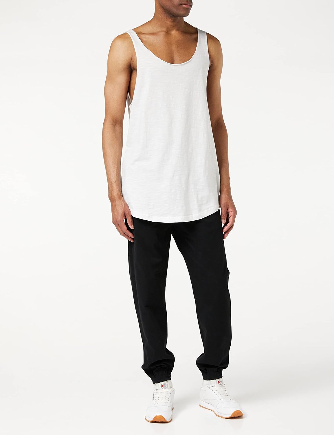 Bild von URBAN CLASSICS Tanktop "Urban Classics Herren Long Shaped Open Edge Loose Tank", (1 tlg.)