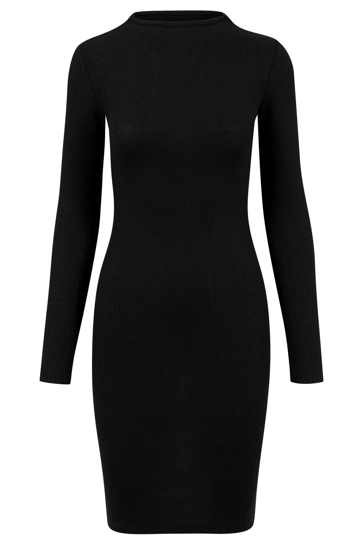 Bild von Urban Classics Ladies - RIB JERSEY Strick Kleid Dress