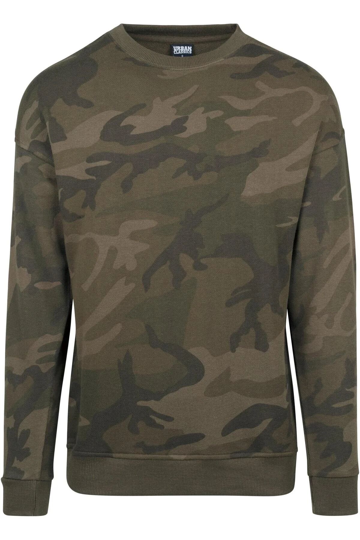 Bild von URBAN CLASSICS Rundhalspullover Urban Classics Herren Camo Crewneck (1-tlg)