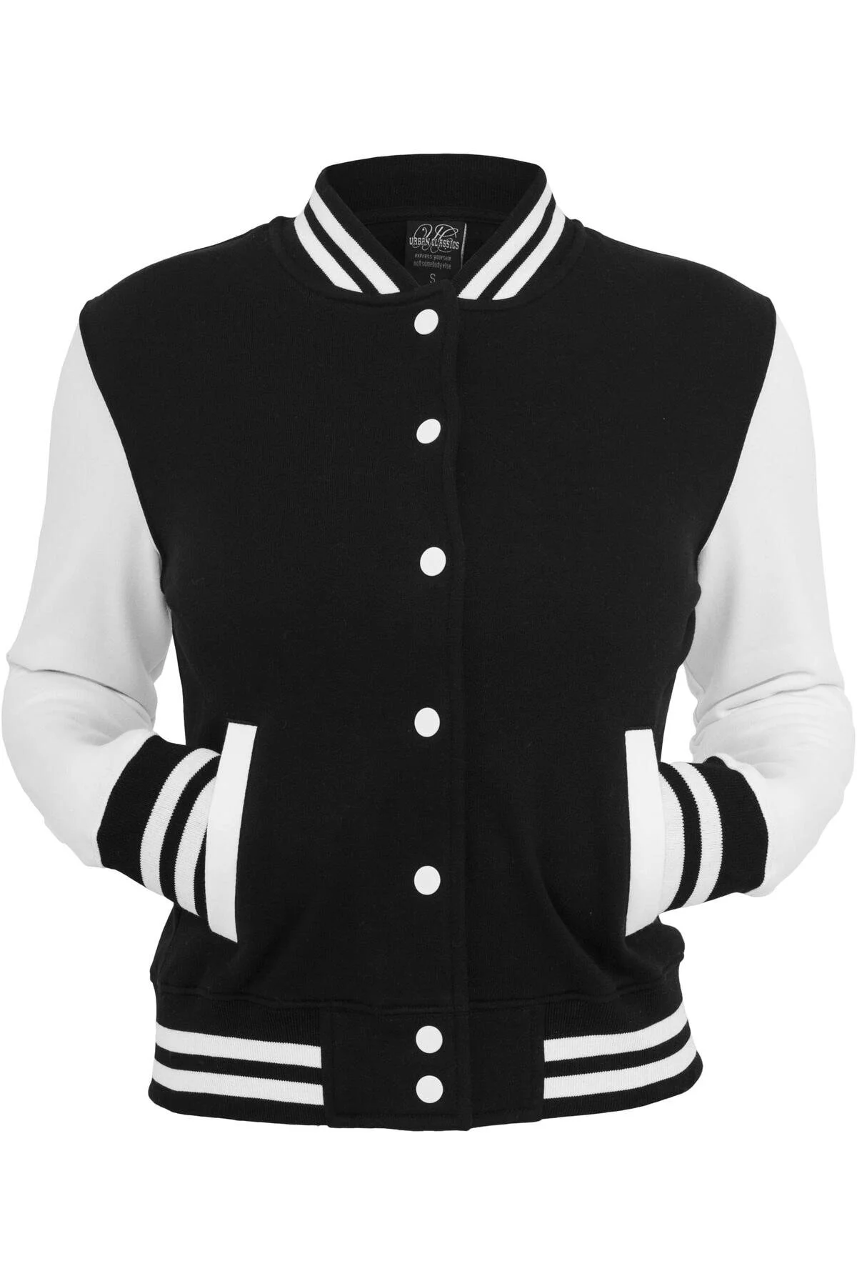 Bild von Urban Classics Ladies - College Baseball Fleece Sweat Jacke