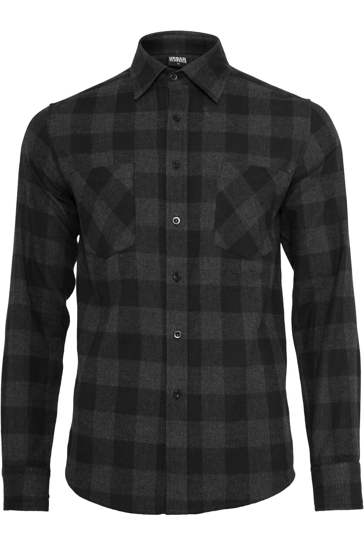 Bild von Urban Classics Hemd Schwarz Regular Fit für Herren - 4XL