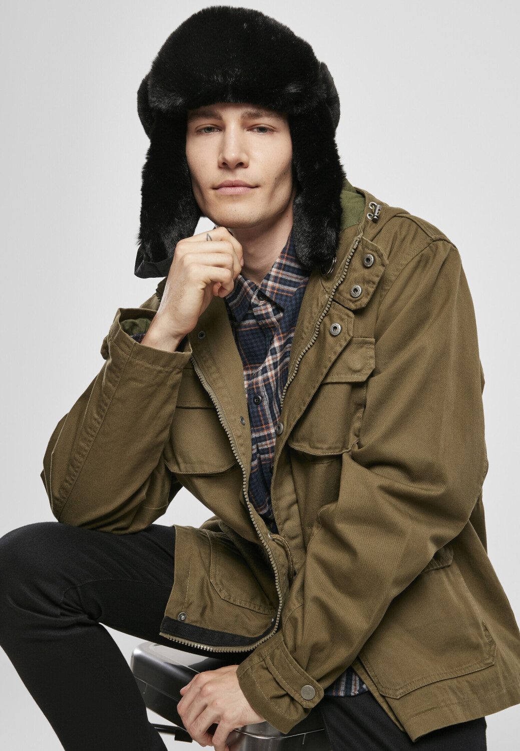 Bild von URBAN CLASSICS Beanie Urban Classics Unisex Nylon Trapper Hat (1-St)