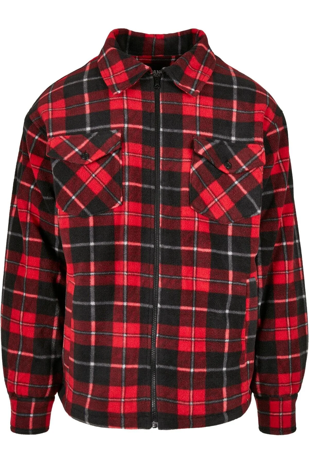 Bild von URBAN CLASSICS Allwetterjacke Urban Classics Herren Plaid Teddy Lined Shirt Jacket (1-St)