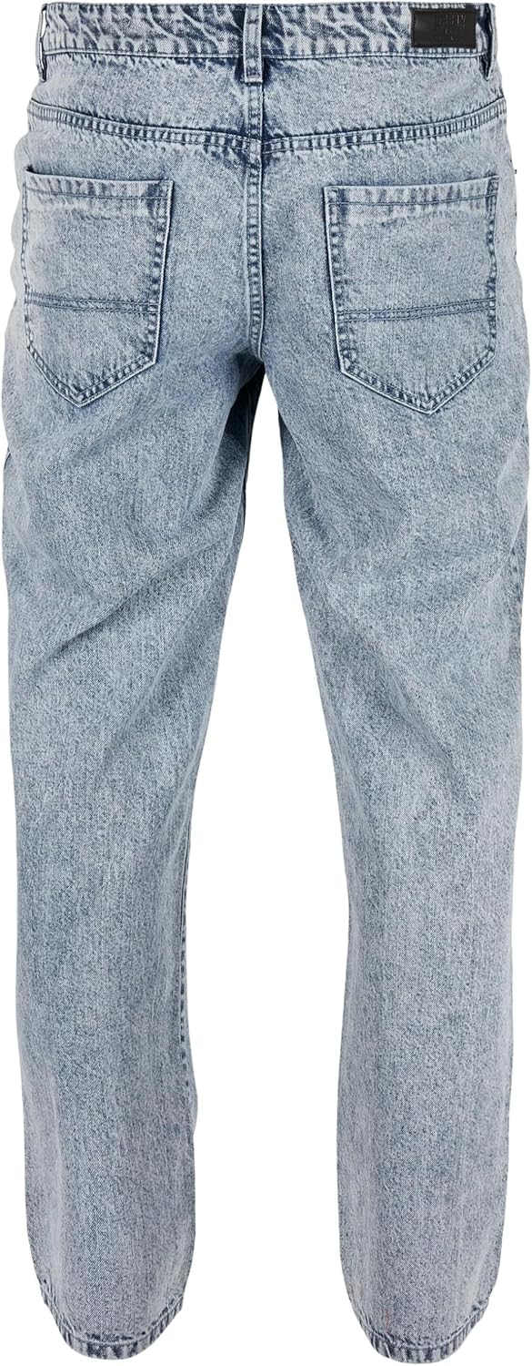 Bild von Urban Classics Herren Loose Fit Jeans Hose, Light SkyBlue Acid Washed, 31/32