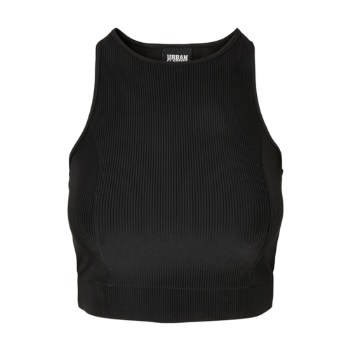 Bild von Urban Classics Ladies - Cropped Shiny Rib Tank Top
