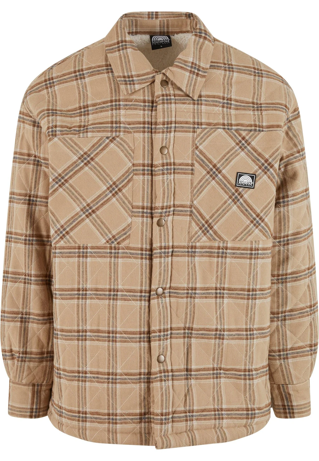 Bild von Southpole Langarmhemd "Southpole Herren Southpole Flannel Quitted Shirt Jacket", (1 tlg.)