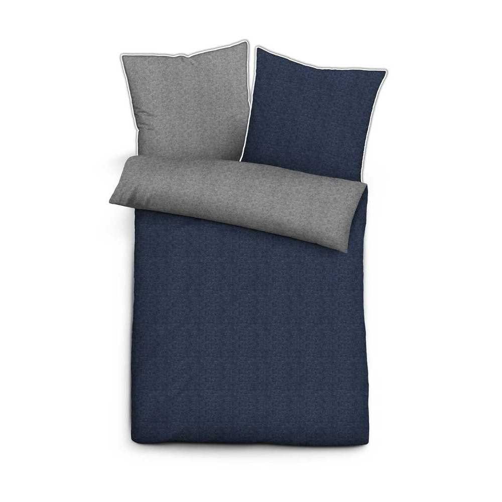 Bild von Biberna Wendebettwäsche »Hermal«, aus weicher, wohlig warmer Flanell (Biber) Qualität in Melange Optik, aus 100% Baumwolle, STANDARD 100 by OEKO-TEX® zertifiziert, Made in Germany