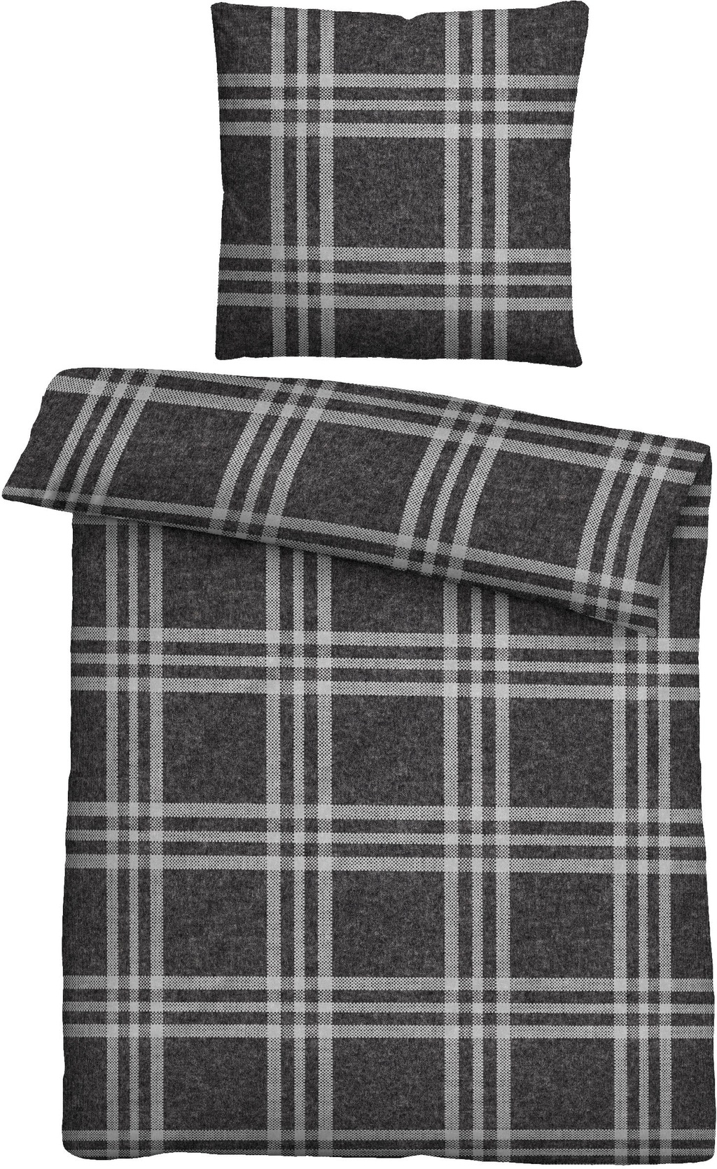 Bild von Biberna Bettwäsche "Lya", kuschelig warm, weich, Melange, 100% Baumwolle, made in Germany