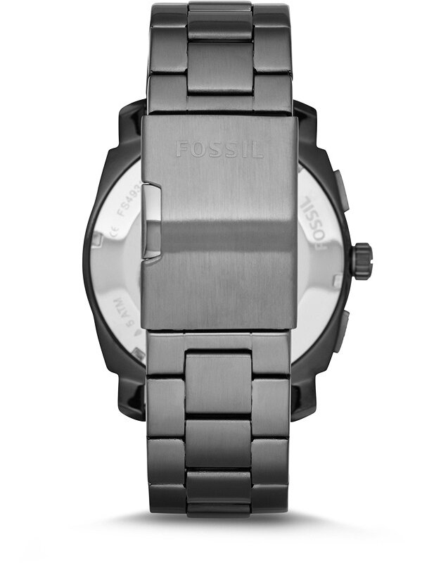 Bild von FOSSIL Herrenuhrenmaschine, 45mm Gehäusegröße, Quarz-Chronographenwerk, Edelstahlarmband