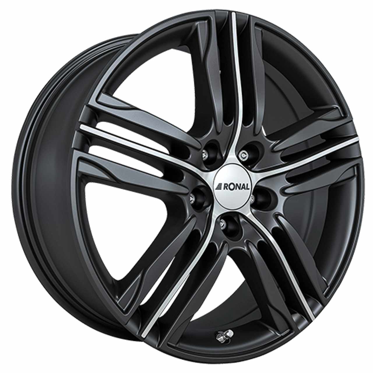 Bild von RONAL RONAL R57 mattschwarz-frontkopiert 7.5Jx18 5x112 ET51