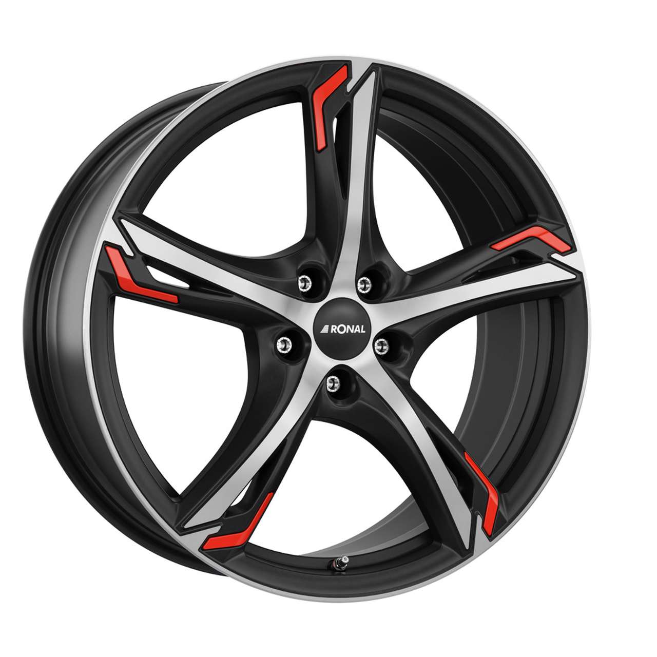 Bild von RONAL RONAL R62 RED jetblack-matt-frontkopiert 7.5Jx18 5x114.3 ET40