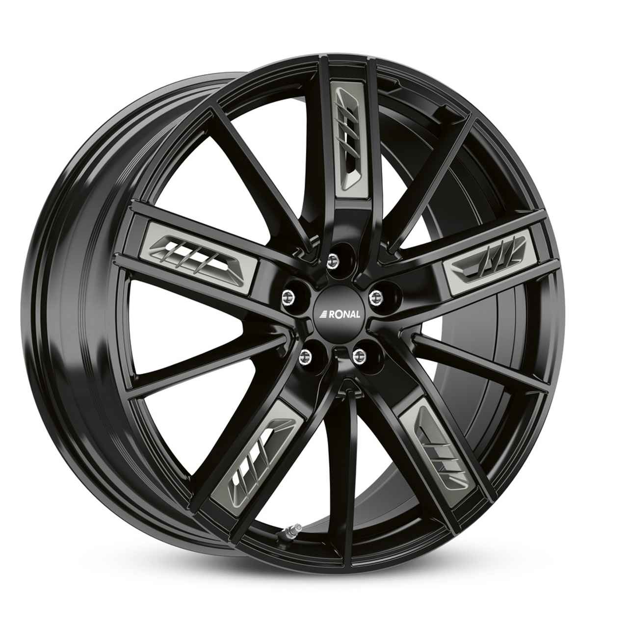 Bild von RONAL RONAL R67 GREY RIGHT jetblack 8.0Jx18 5x108 ET45
