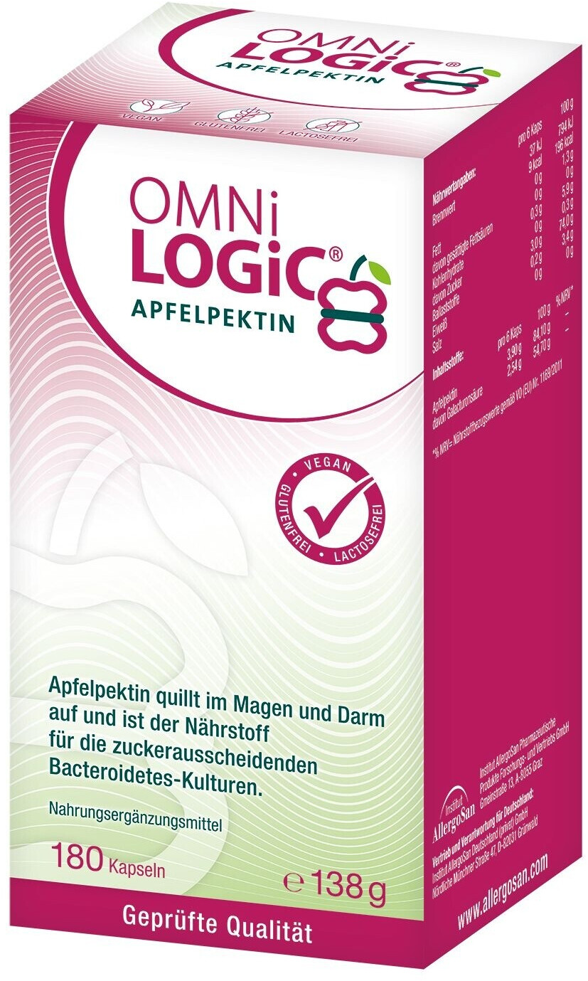 Bild von APG Allergosan Pharma Omni Logic Apfelpektin Kapseln (180 Stk.)