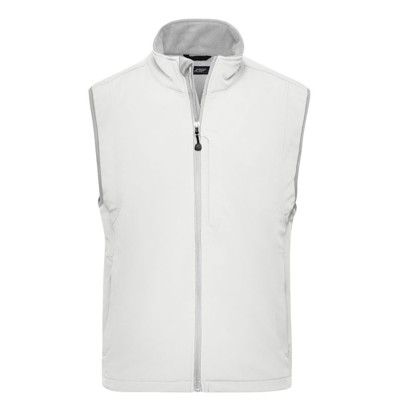 Bild von Herren Softshell Weste JN136, weiß, Größe S