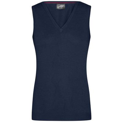 Bild von Damen V-Pullunder JN656, navy-blau, Größe XS