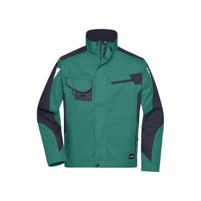 Bild von Workwear Jacke JN821, dunkelgrün/schwarz, Größe M