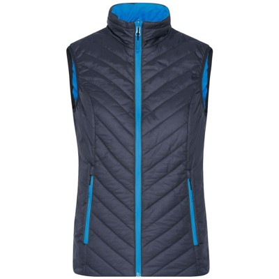 Bild von Damen Wende-Steppweste Sorona JN1089, navy-blau/aqua-blau, Größe XXL