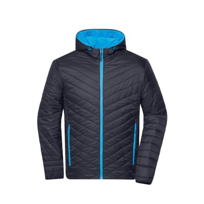 Bild von Herren Wende-Steppjacke Sorona JN1092, navy-blau/aqua-blau, Größe 3XL